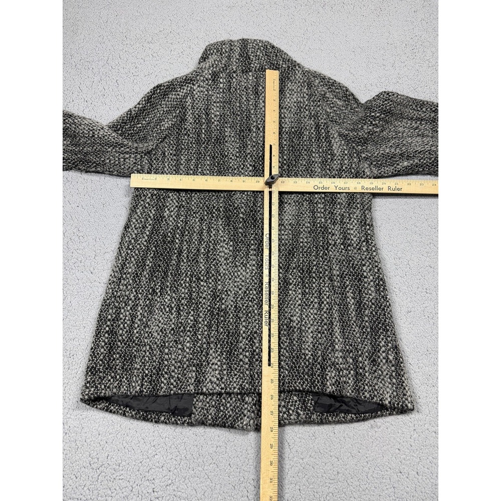 Eileen‎ Fisher Coat Womens Small Gray Wool Tweed Button Front Lined Mid Winter - Picture 6 of 9